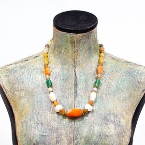 VTG 70's Natural Stone Necklace